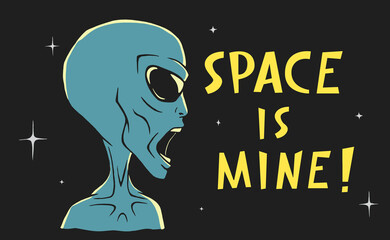 Wall Mural - space is mine