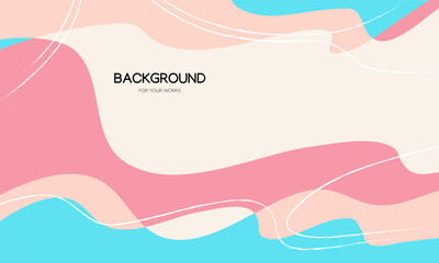 Poster - Colorful abstract creative background in minimal trendy style. For use in all types of design work. Vector illustration.