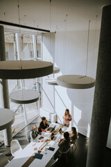 Wall Mural - Multiethnic business people working together in the office