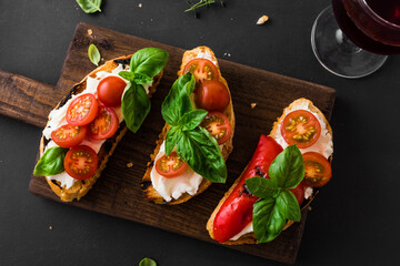 Wall Mural - Bruschetta Toasts