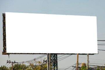  Blank billboard for new advertisement