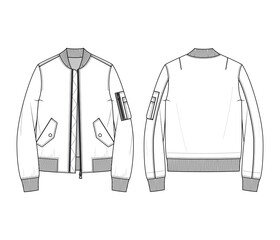 Wall Mural - MA1 Bomber Jacket - Open