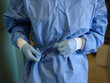 © MIQUEL LLONCH/Stocksy - Surgeon and pandemic healthcare clothing