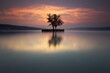 © imageBROKER - Tree, evening mood, Lake Constance near Dingelsdorf, view towards Ueberlinger See lake, Baden-Wuerttemberg, Germany, Europe