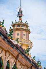 Wall Mural - Architect and decoration outside a Cao Dai Temple in Tay Ninh province, near ho chi minh city, Vietnam