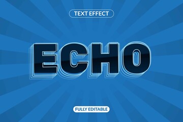 Text Effect Echo Appearance effect