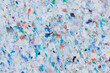 Bunte Recycling-Plastik-Platte: Oberflächenstruktur