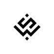 w s ws sw initial logo design vector graphic idea creative