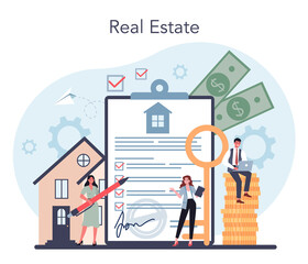 Qualified real estate agent or realtor concept. Realtor assistance