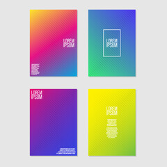 Poster - Vector Set of Modern Abstract Cover Designs