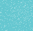 © ann_and_pen - Christmas seamless pattern with snowflakes abstract background. White snowflakes. Vector illustration. Light blue background. Holiday design for Christmas and New Year fashion prints.