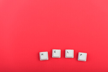 Poster - Keyboard keys. Word 
