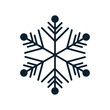 Płatek śniegu śnieżynka prosty wektor logo