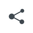 © Alisa - Share vector flat design icon. Symbol of communication.