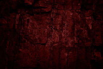 Wall Mural - Toned rock texture. Black red stone background. Detail. Dark colored grunge background.