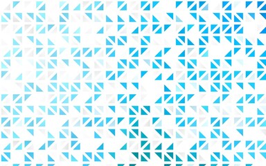 Light BLUE vector seamless backdrop with lines, triangles.