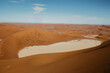 Der Blick auf das Death Valley im Sossusvlei in Namibia