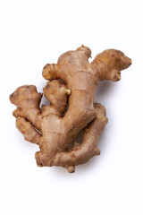 Wall Mural - Ginger root isolated on white background