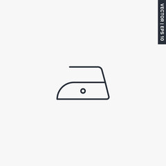 Fototapete - Iron low temperature, linear style sign for mobile concept and web design