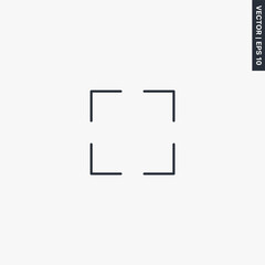 Fototapete - Full screen, linear style sign for mobile concept and web design