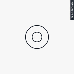 Fototapete - Record audio, linear style sign for mobile concept and web design