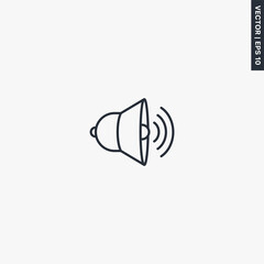 Fototapete - Volume , sound, linear style sign for mobile concept and web design
