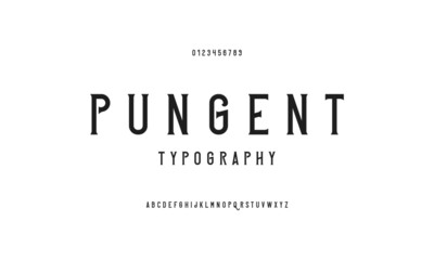 Leinwandbilder - Typography alphabet design. Typeface set a to z. Vector illustration.