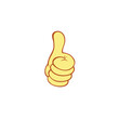 © razzan - thumb up vector logo template