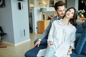 Wall Mural - tender couple of newlyweds