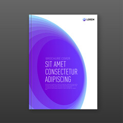 Wall Mural - Corporate brochure cover design template for business. Good for annual report, magazine cover, poster, company profile cover