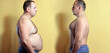 © sanek70974 - fat man on yellow background
