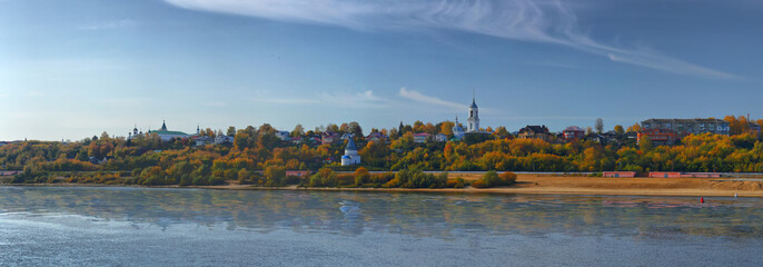 Wall Mural - Large-format panorama of the city of Murom in Russia