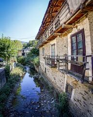 Wall Mural - Oza river next to San Clemente de Valdueza