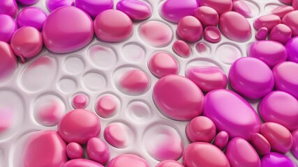 Wall Mural - pink and purple liquid shapes, animated background