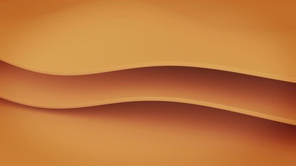Wall Mural - simple orange animated wave background