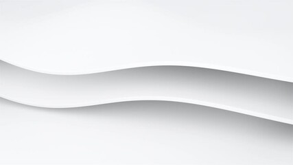 Wall Mural - white wave simple animated background
