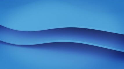 Wall Mural - simple blue animated wave background