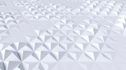 Wall Mural - white triangle shaped pattern, animated background
