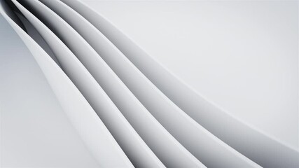 Wall Mural - white wave animated background