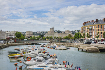 Port of Le Havre - one of the largest ports of France. Le Havre, France.