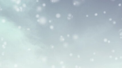 Poster - intro animation loop background  with snow falling  for opening , logo, transition and title.
