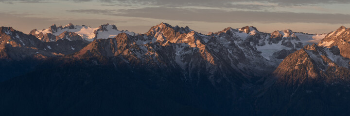 Wall Mural - Snow Capped Hurricane Ridge Pano