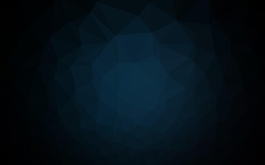 Poster - Dark BLUE vector polygon abstract layout.