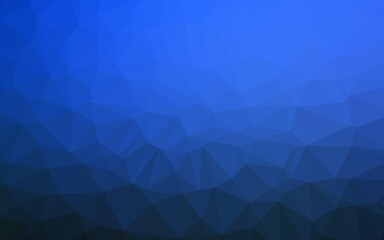 Fototapete - Dark BLUE vector shining triangular template.