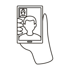 Sticker - smartphone device with video call communication