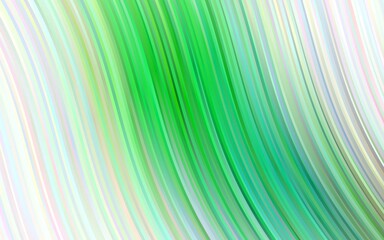 Poster - light green vector background with abstract lines.