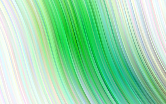 Light Green vector background with abstract lines.