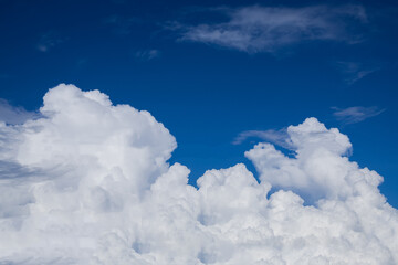 clouds with blue sky background.