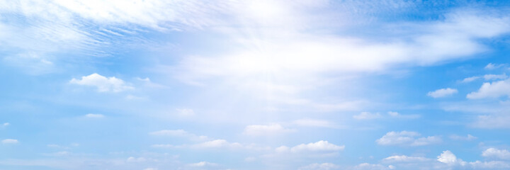 Wall Mural - beautiful blue sky cloudsfor background. panorama of sky.