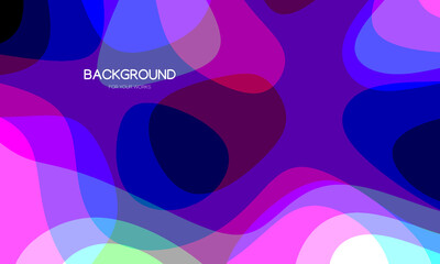 Aufkleber - Colorful abstract creative background with liquid shapes. For use in all types of design work. Vector illustration.